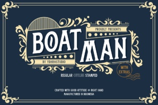 Boatman: A Vintage Display Font with Character