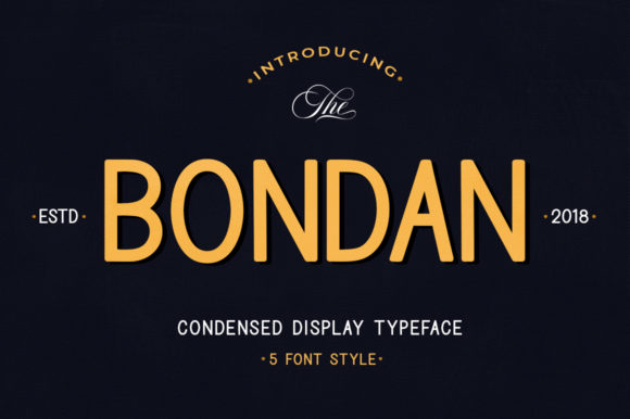 Bondan Family: A Versatile Display Font for Editorial Design