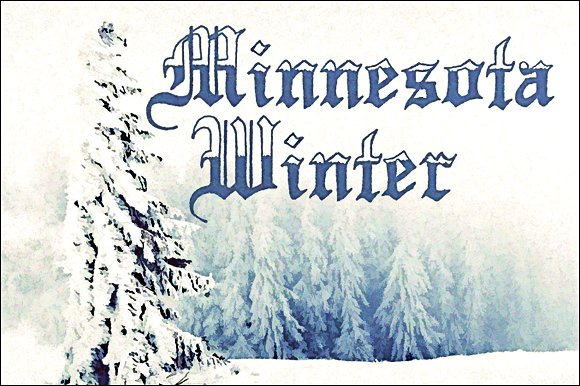 Minnesota Winter Font for Business Branding