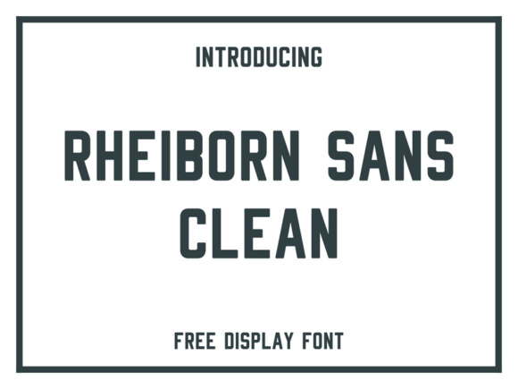 Rheiborn Sans: A Bold Font for Crafters and Designers