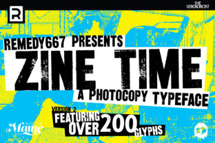 Zine Time: A Font That Speaks in Ink